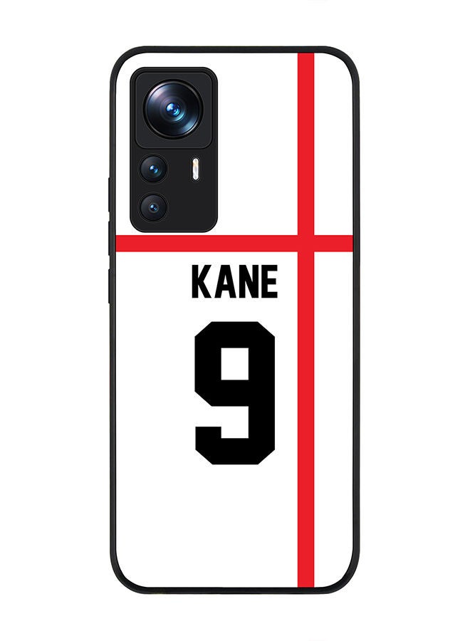 Stylizedd Rugged Black edge case for Xiaomi 12T/12T Pro Slim fit Soft Case Flexible Rubber Edges Anti Drop TPU Gel Thin Cover - Football Team - England Player Name - Kane - Image 1