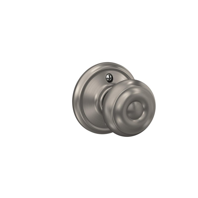 Schlage F10 GEO 619 Georgian Door Knob, Hall & Closet Passage Lock, Satin Nickel - Image 3