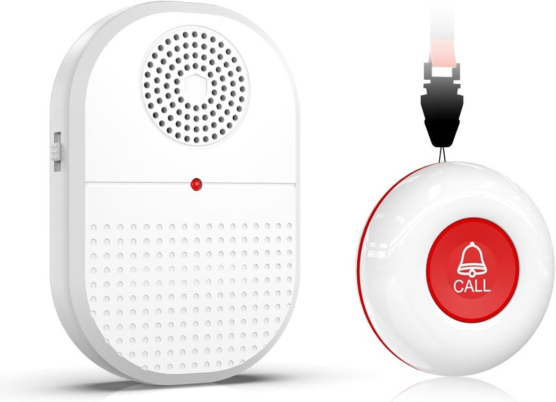 CallToU Caregiver Pager Call Button Elderly Wireless Call Button Vibration Pager Nurse Calling Alert System for Home Elderly Disabled Patient 1 Transmitters 1 Receiver - Image 1