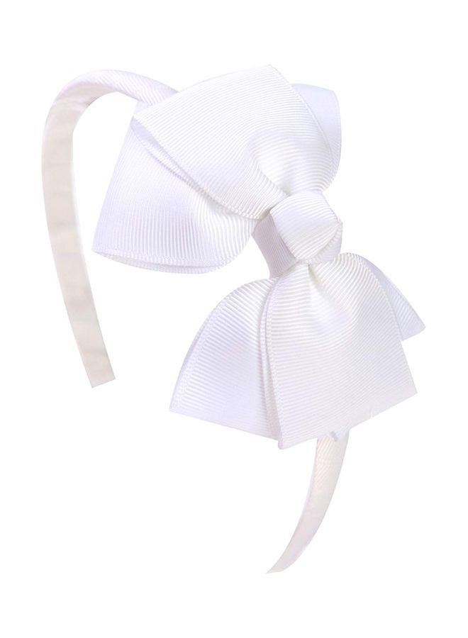 NIBEMINENT Bow Designed Hairband White