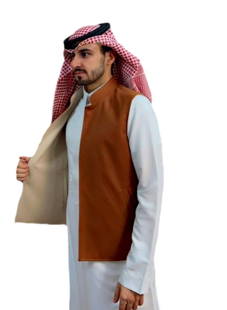 آر إس سديري رجالي دبل فيس شتوي صوف كشميري - Image 2