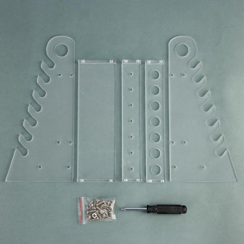 stonylab Pipette Rack, Detachable Plexiglass Pipette Holder Stand Pipet Rack with 1.5 cm Hole Diameter - Image 4