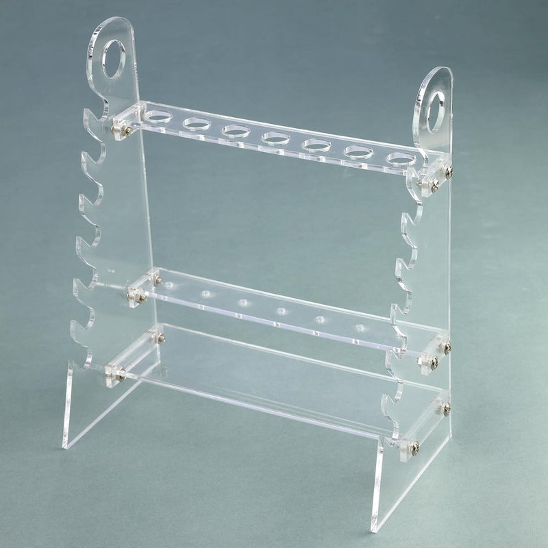 stonylab Pipette Rack, Detachable Plexiglass Pipette Holder Stand Pipet Rack with 1.5 cm Hole Diameter - Image 3