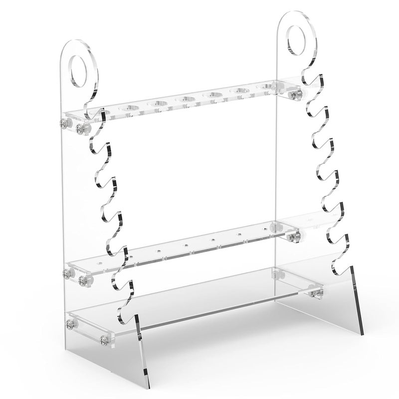 stonylab Pipette Rack, Detachable Plexiglass Pipette Holder Stand Pipet Rack with 1.5 cm Hole Diameter - Image 1