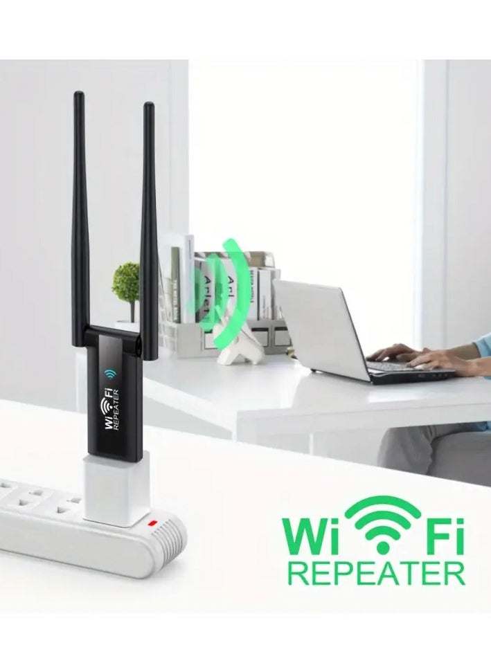High-Power USB WiFi Repeater – 300Mbps Wireless Signal Extender with Dual Antennas – Long-Range WiFi Booster for Home & Office  - Image 3
