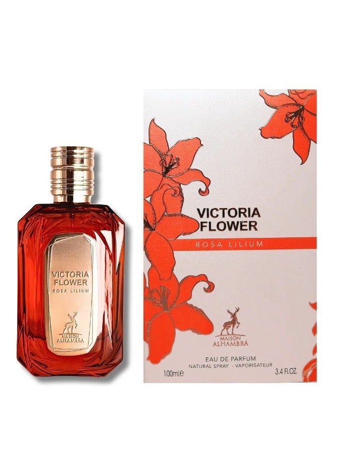MAISON ALHAMBRA عطر فيكتوريا فلاور روزا ليليوم 100 مل - Image 1