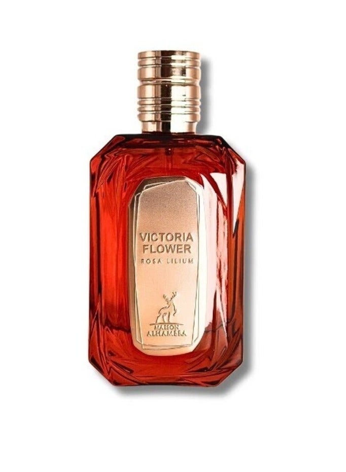 MAISON ALHAMBRA عطر فيكتوريا فلاور روزا ليليوم 100 مل - Image 2