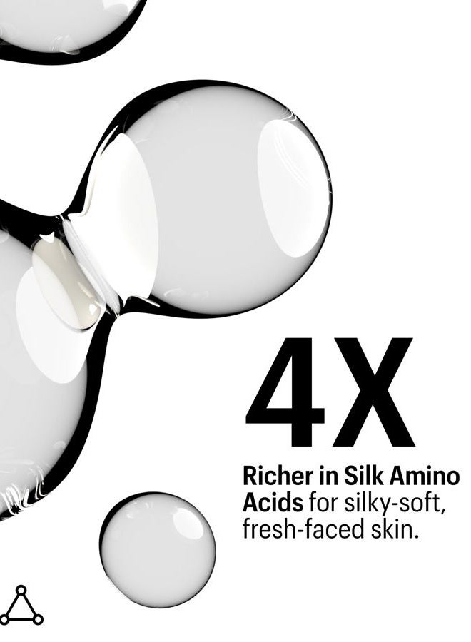 Allies of Skin Molecular Silk Amino Hydrating Cleanser: Hyaluronic Acid, Ceramides, Safflower & Moringa Oils. Nourishes, Conditions & Repairs 100 ml/2.4 oz - Image 5