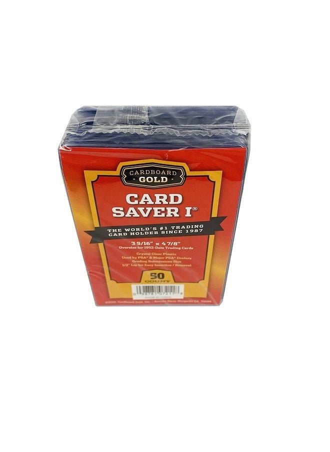 Cardboard Gold - Card Saver 1 by Cardboard Gold - PSA Recommended Trading Card Holder for Baseball, Sports Cards - Semi-Rigid Protector Compatible with Card Sleeves, Binders & Storage Boxes - Image 1