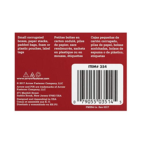 Arrow Fastener Arrow 354 P35 Heavy Duty Staples for Paper, Bags, Cardboard, and Crafts, 1/4-Inch Leg Length, 3/8-Inch Crown Size, 5040-Pack - Image 5