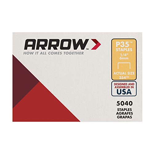 Arrow Fastener Arrow 354 P35 Heavy Duty Staples for Paper, Bags, Cardboard, and Crafts, 1/4-Inch Leg Length, 3/8-Inch Crown Size, 5040-Pack - Image 4