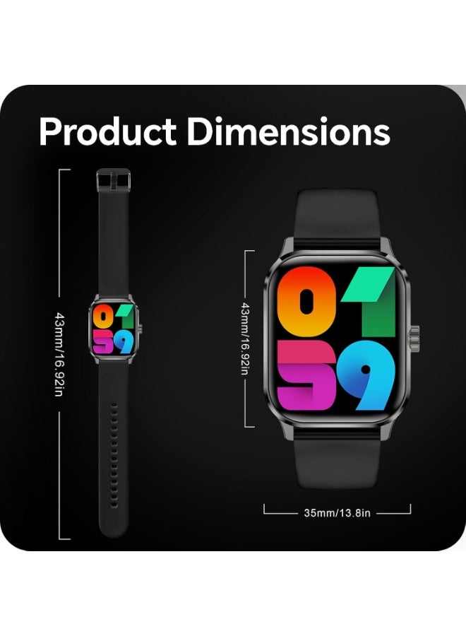 Baytion Smart Watch for Women Men,Baytion Fitness Tracker Watch for Android Phones iPhone Compatible,IP67 Waterproof HD Smart Watches with Blood Pressure,Heart Rate Monitor - Image 2