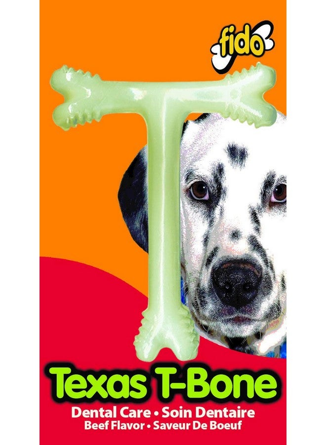 Fido Texas T-Bone Dental Dog Bone, Beef Flavored