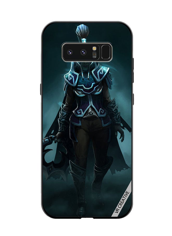 VR CREATIVE Protective Case Cover For Samsung Galaxy Note 8 Phantom Assassin, Dark Wraith Set, Dota 2 Design Multicolour  - Image 1