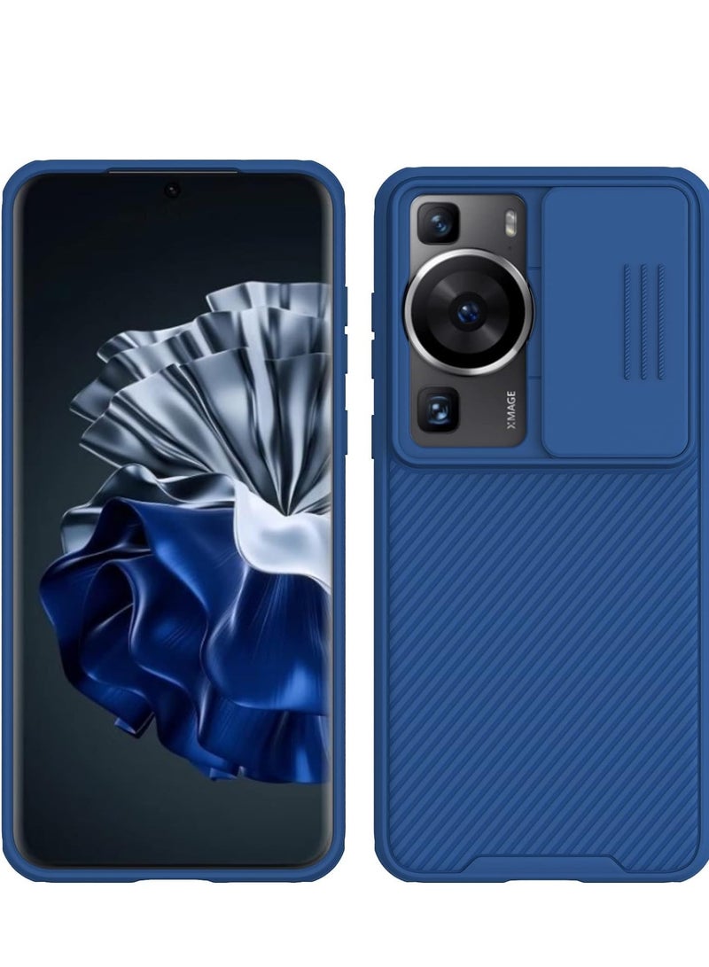 Nillkin جراب متوافق مع Huawei P60 Pro/ P60 مع جراب منزلق واقي لعدسة الكاميرا جراب هاتف واقٍ رفيع غير قابل للانزلاق لهاتف Huawei p60 pro 5g مقاس 6.67 بوصة 2023 (أزرق) - Image 1