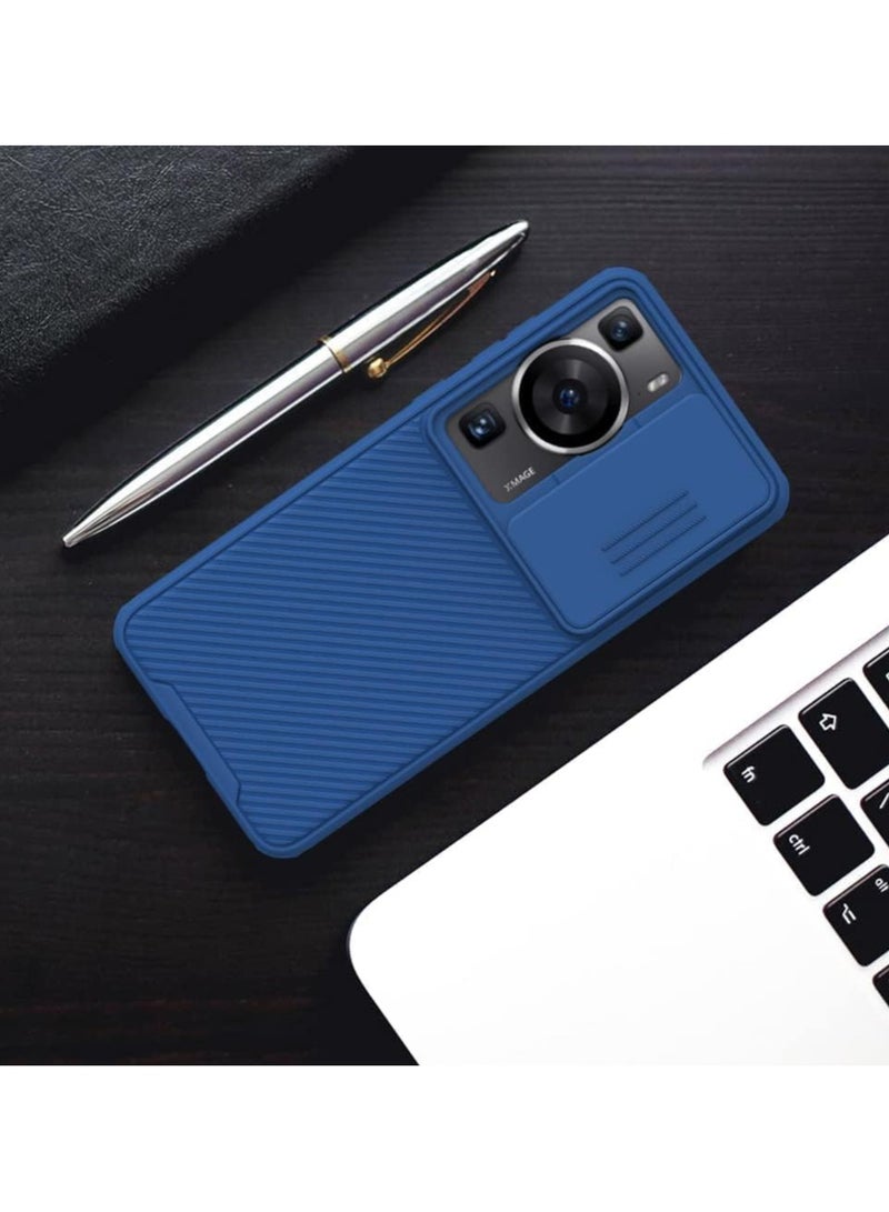 Nillkin جراب متوافق مع Huawei P60 Pro/ P60 مع جراب منزلق واقي لعدسة الكاميرا جراب هاتف واقٍ رفيع غير قابل للانزلاق لهاتف Huawei p60 pro 5g مقاس 6.67 بوصة 2023 (أزرق) - Image 2