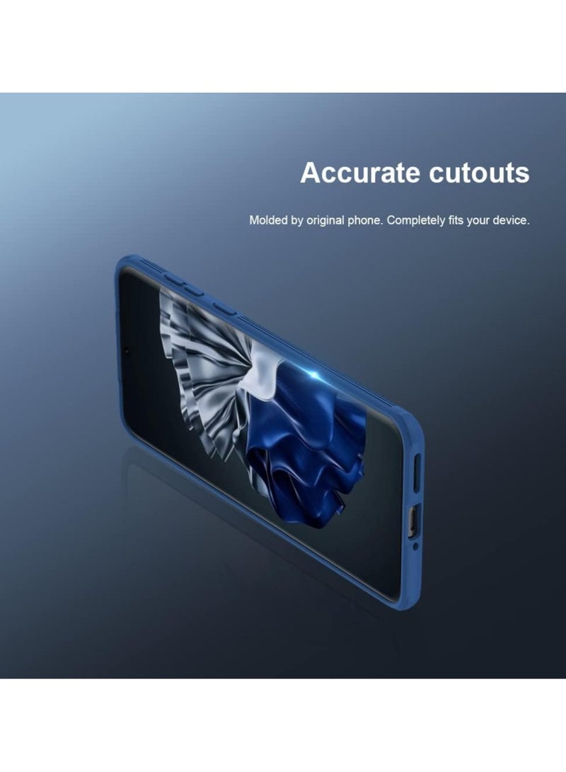 Nillkin جراب متوافق مع Huawei P60 Pro/ P60 مع جراب منزلق واقي لعدسة الكاميرا جراب هاتف واقٍ رفيع غير قابل للانزلاق لهاتف Huawei p60 pro 5g مقاس 6.67 بوصة 2023 (أزرق) - Image 3