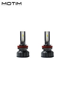 Motim 2 Pieces Car LED Headlight Bulbs Kits H8/9/11, IP67 Waterproof Car LED Headlight Bulbs 6000K 10000LM, High Low LED Bulbs Lamp, Plug and Play  - Image 5