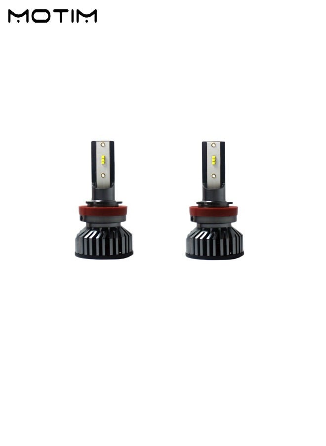 Motim 2 Pieces Superior Brightness H8/9/11 LED Car Headlamp, IP67 Waterproof Car LED Headlight Bulbs 6000K 10000LM, High Low LED Bulbs Lamp  - Image 5
