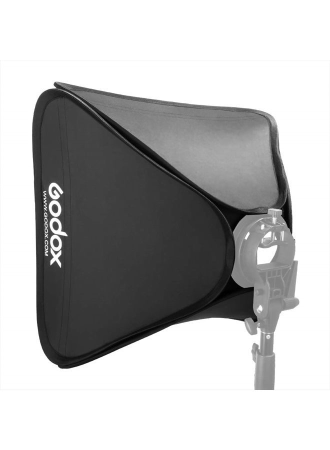 Godox 24"x24"/60cmx60cm Portable Collapsible Softbox Kit for Camera Photography Studio Flash fit Bowens Elinchrom Mount - Image 1