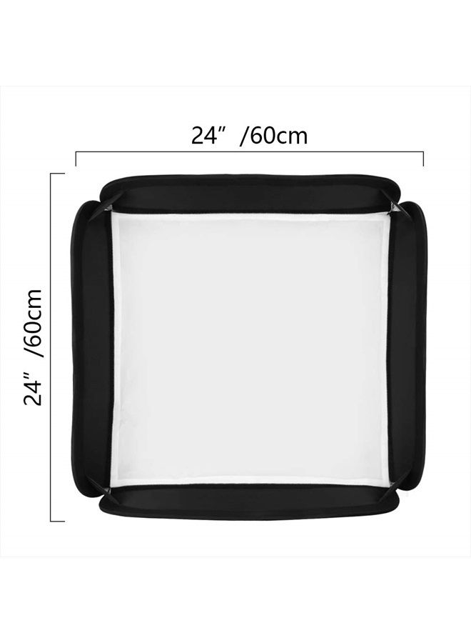 Godox 24"x24"/60cmx60cm Portable Collapsible Softbox Kit for Camera Photography Studio Flash fit Bowens Elinchrom Mount - Image 5