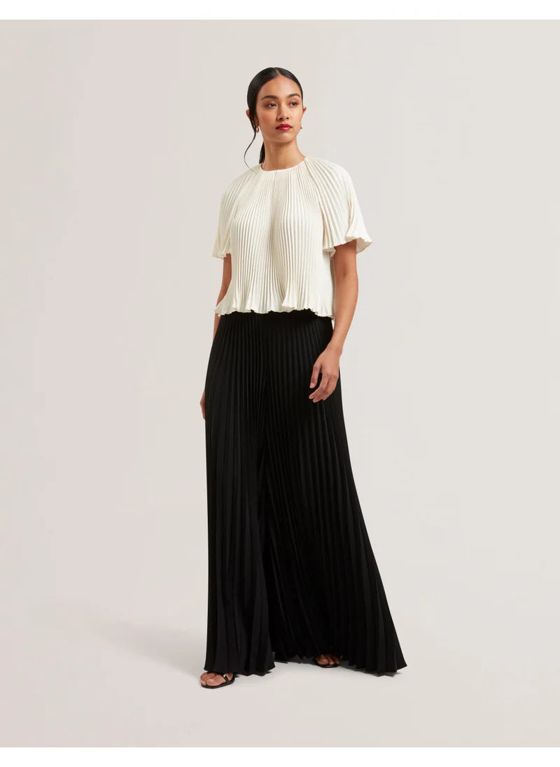 تيد بيكر Pleated Wide Leg Pants