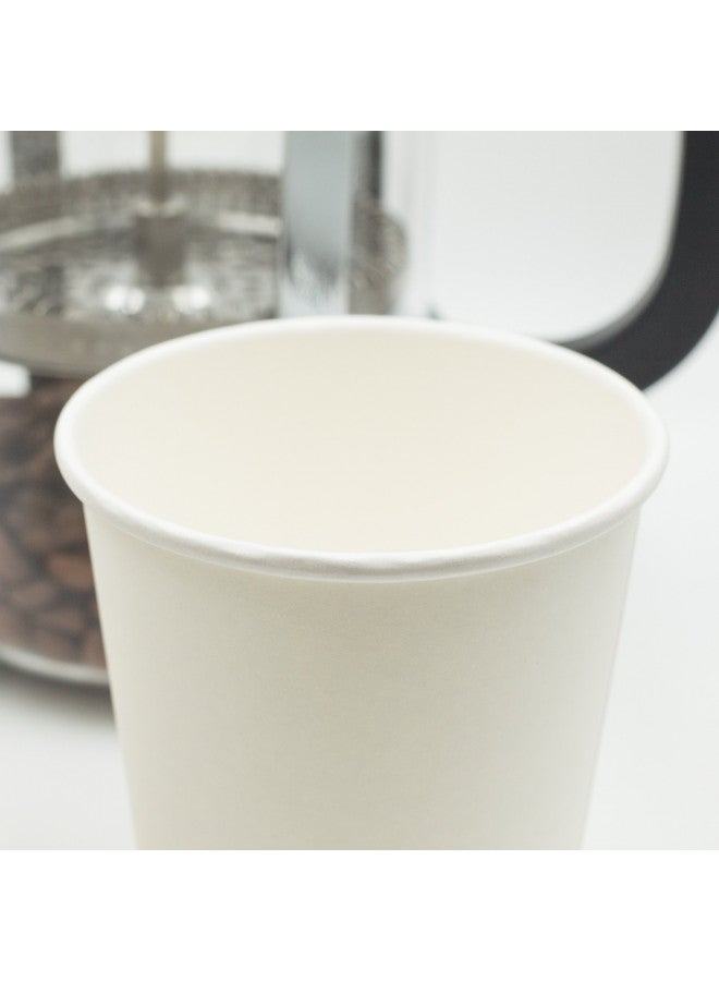 Golden Apple, Disposable Paper Coffee Cups 8 oz. Cups & Lids Quantity 50 cups per pack. Perfect For On-The-Go Hot or Cold Beverages. - Image 4