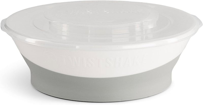 TWISTSHAKE Baby Bowl with Airtight Lid | BPA-Free | 6 Month+ Baby Feeding Plate | Food Training Plate for Kids | Food & Cereal | Learning Bowl for Kids | White - Image 3