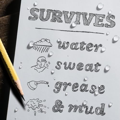 Rite in the Rain Weatherproof Soft Cover Notebook, 4.625" x 7.25", Black Cover, Universal Pattern (No. 774) - Image 3