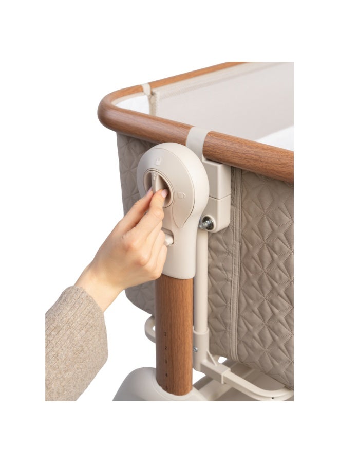Jikel - Nest Glide Co-Sleeper Bedside Crib - Wood Beige - Image 3