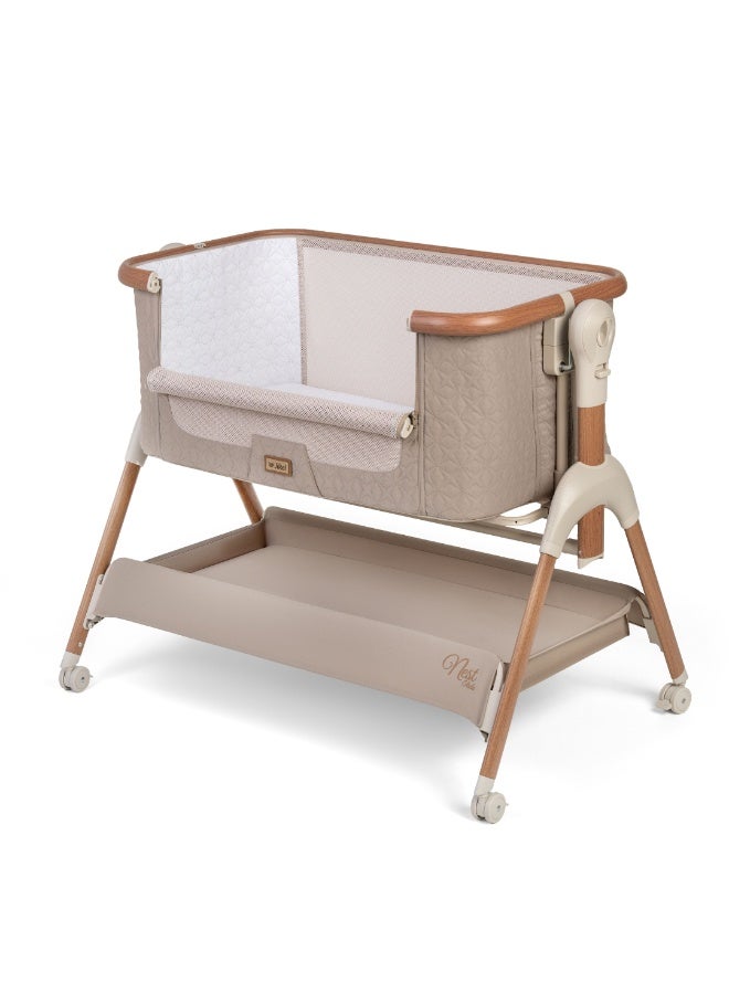 Jikel - Nest Glide Co-Sleeper Bedside Crib - Wood Beige - Image 2