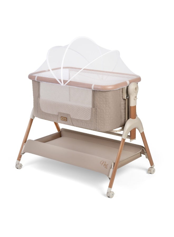 Jikel - Nest Glide Co-Sleeper Bedside Crib - Wood Beige - Image 5