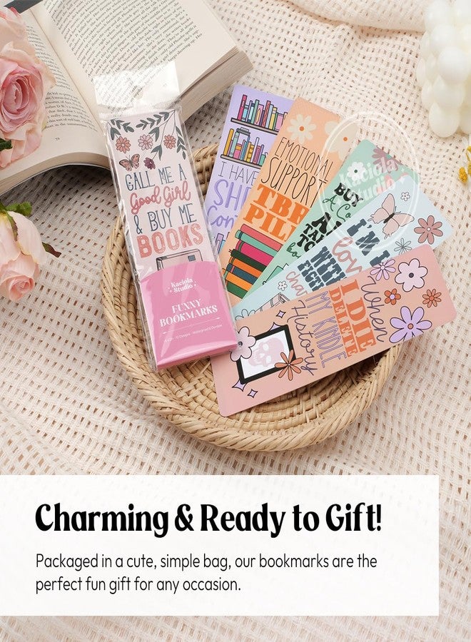 KACIOLA STUDIO 10 PCS Book Lovers Bookmarks,Funny Bookmarks for Women, Double Sided Book Tracker Design Book Lovers Gifts for Women,Book Accessories for Reading Lovers Book Marks for Reading Women - Image 5