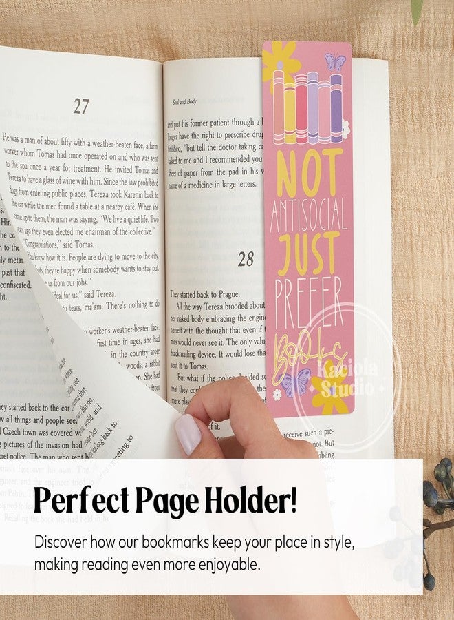 KACIOLA STUDIO 10 PCS Book Lovers Bookmarks,Funny Bookmarks for Women, Double Sided Book Tracker Design Book Lovers Gifts for Women,Book Accessories for Reading Lovers Book Marks for Reading Women - Image 3