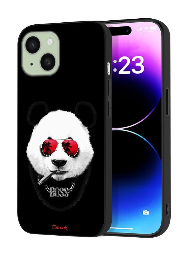 Tolwak Apple iPhone 15 Protective Case Cover Boss Panda - Image 1