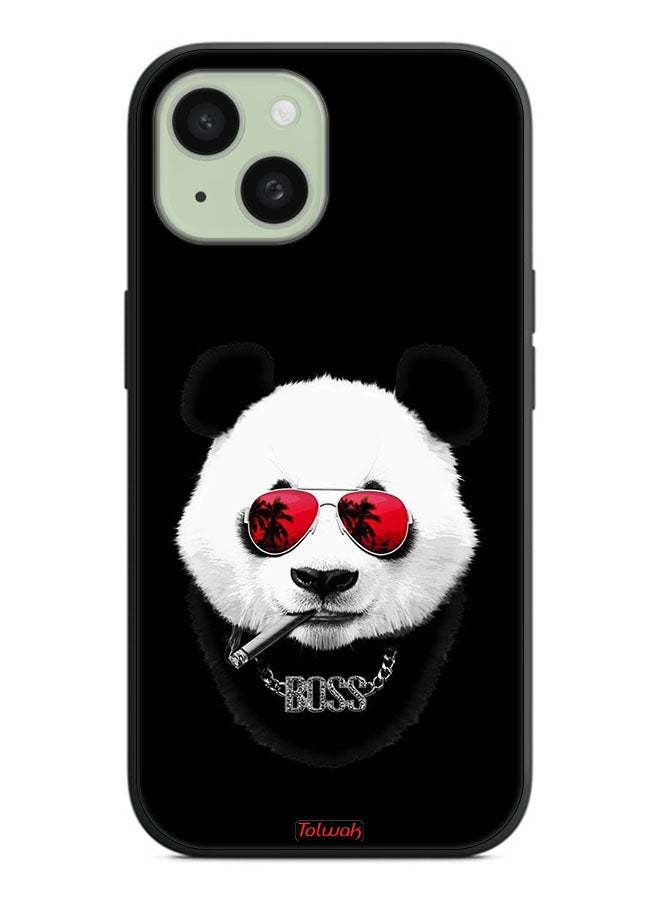 Tolwak Apple iPhone 15 Protective Case Cover Boss Panda - Image 2