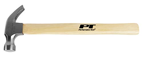 Performance Tool W1075 8 oz. Wood Handle Claw Hammer - Image 2