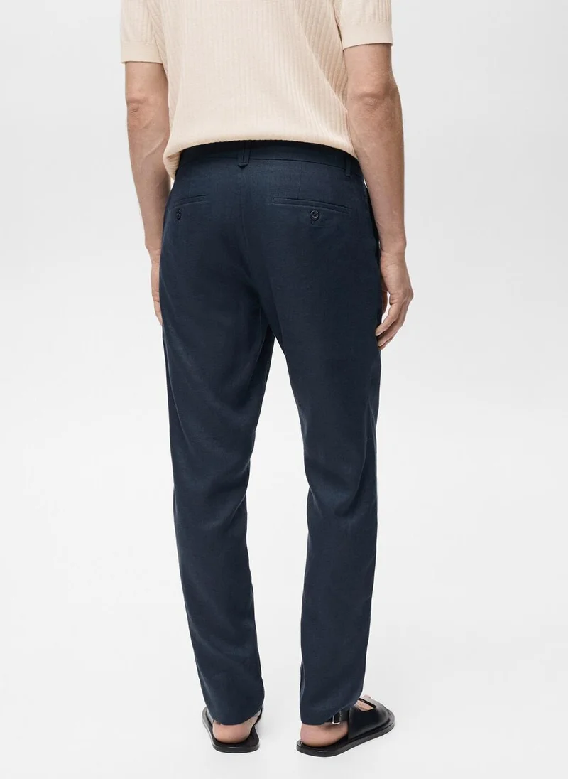 Mango Man Casual Slim-Fit Pants