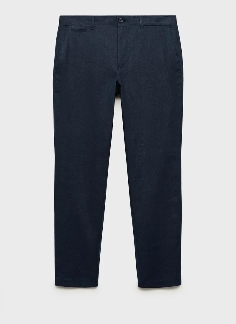Mango Man Casual Slim-Fit Pants