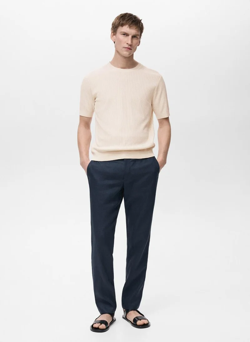 Mango Man Casual Slim-Fit Pants