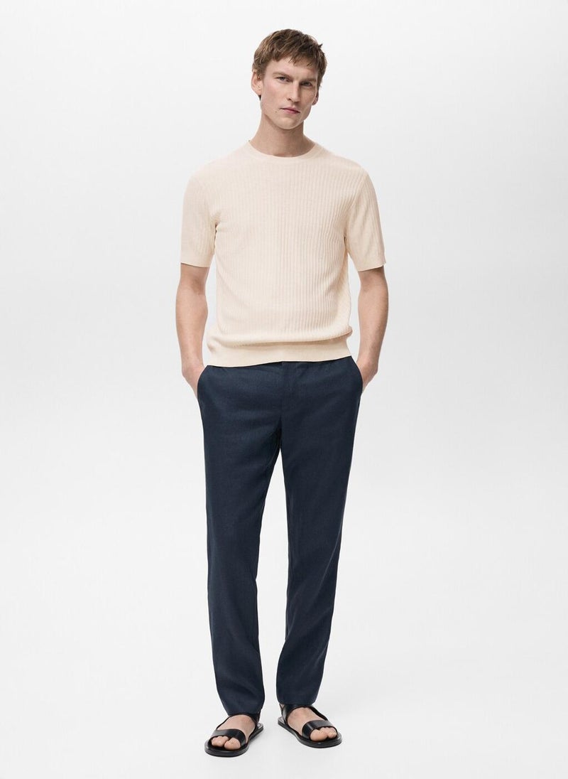Mango Man Casual Slim-Fit Pants  - Image 4