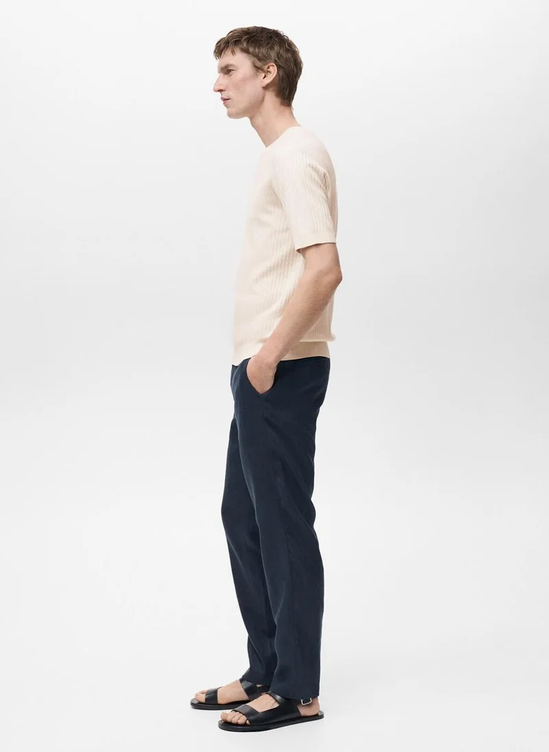Mango Man Casual Slim-Fit Pants