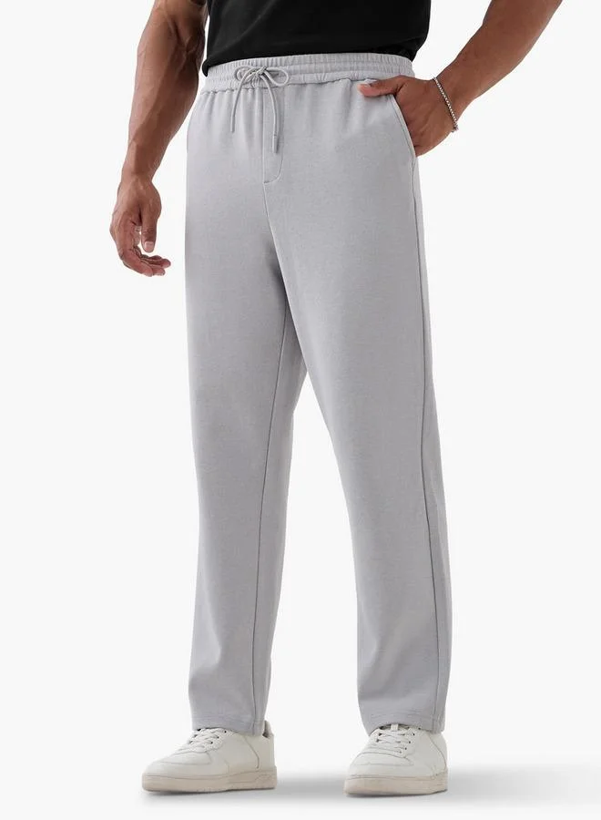 Iconic Iconic Regular Fit Pants with Drawstring Closure and Pockets