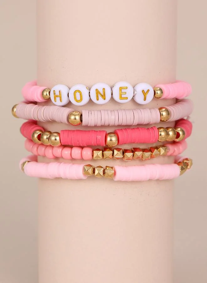 Take Two Pack of 5 - Embellished Beaded Bracelet