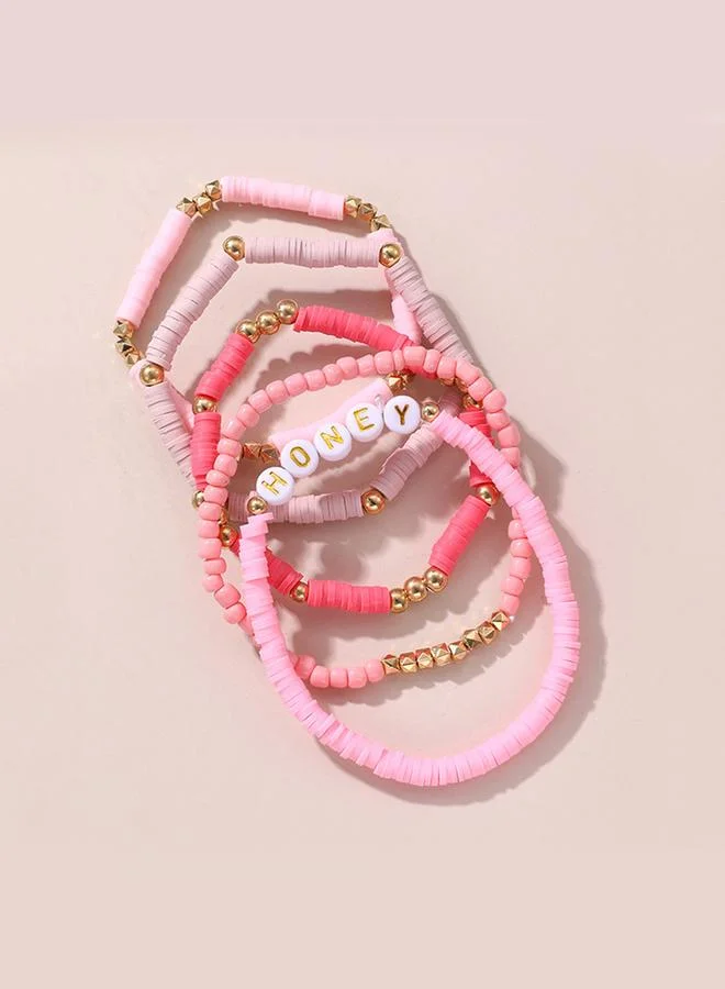 Take Two Pack of 5 - Embellished Beaded Bracelet