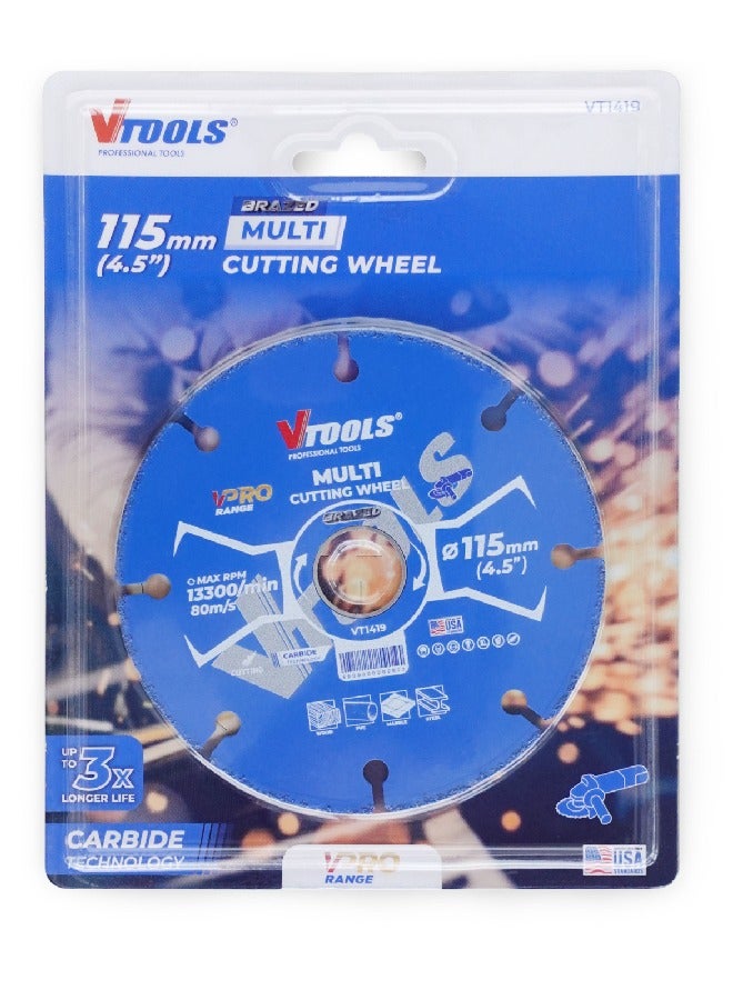 في تولز شفرة منشار ألماس مختلط مقاس 115 مم لقطع الخشب والصلب والرخام والـ PVC - Image 3