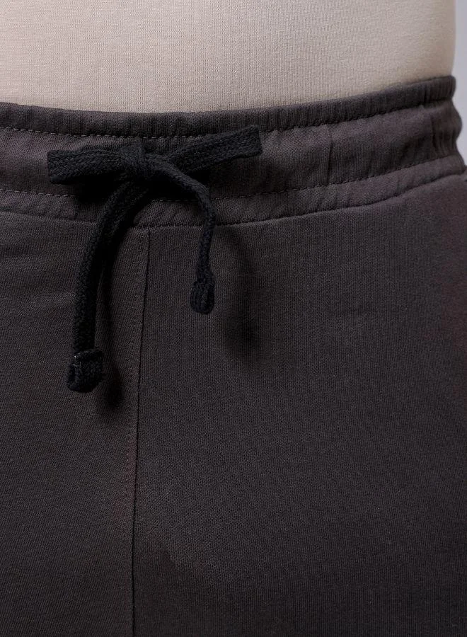 The Indian Garage Co Men Slim Fit Solid Mid-Rise Stretchable Knitted Jogger Trousers