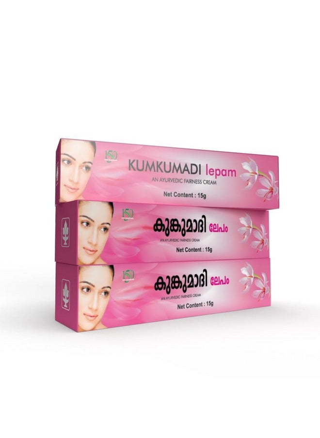 Kumkumadi Lepam | Natural Remedy For Pigmentation And Dark Spots - 15G (Pack Of 3)