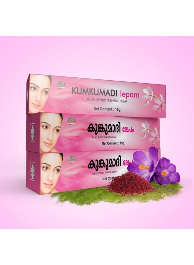 Kumkumadi Lepam | Natural Remedy For Pigmentation And Dark Spots - 15G (Pack Of 3)