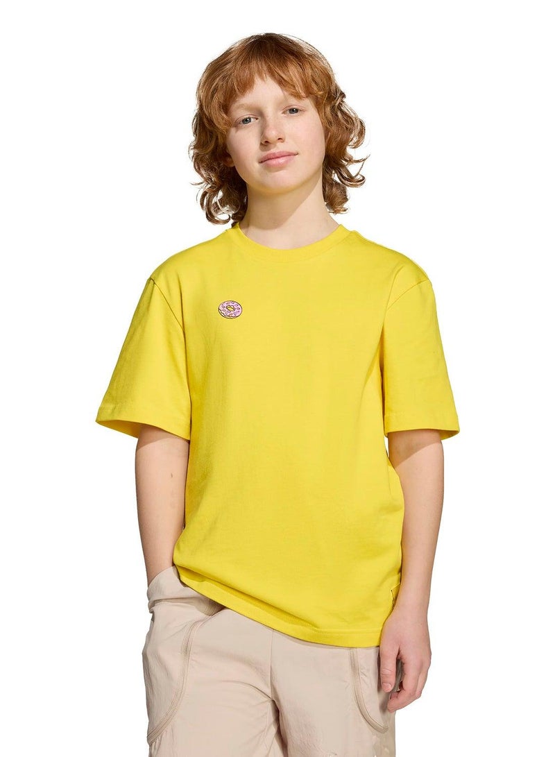 adidas تي شيرت تدريب أصفر    للأطفال من - سنوات - Image 1